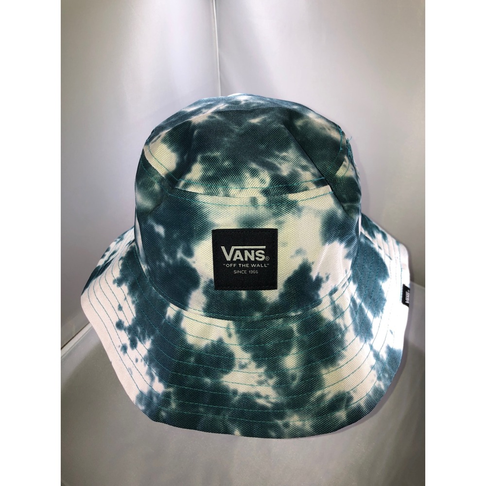 Vans Off The Wall Tie Dye Bucket Hat Teal White Streetwear Sun Cap VN0A3IL2